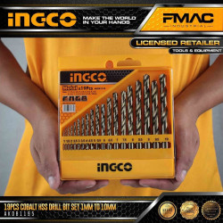 19 Piece HSS Twist Drill Bit Set for Metal and Steel