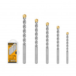 5-Piece Masonry Drill Bit Set for Concrete & Brick