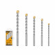 5-Piece Masonry Drill Bit Set for Concrete & Brick