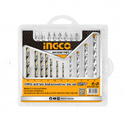 INGCO 19PCS Drill & Driver Bit Set