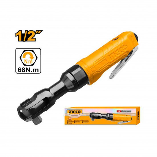 INGCO 1/2 Inch Air Ratchet Wrench 68Nm