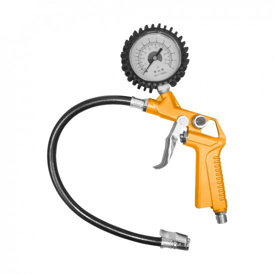 Air Tire Inflating Gun with Gauge & Connectors