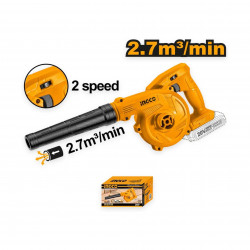 INGCO 20V Cordless Leaf Blower with Battery & Charger