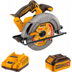 INGCO 20V Cordless Circular Saw 185mm Brushless Motor