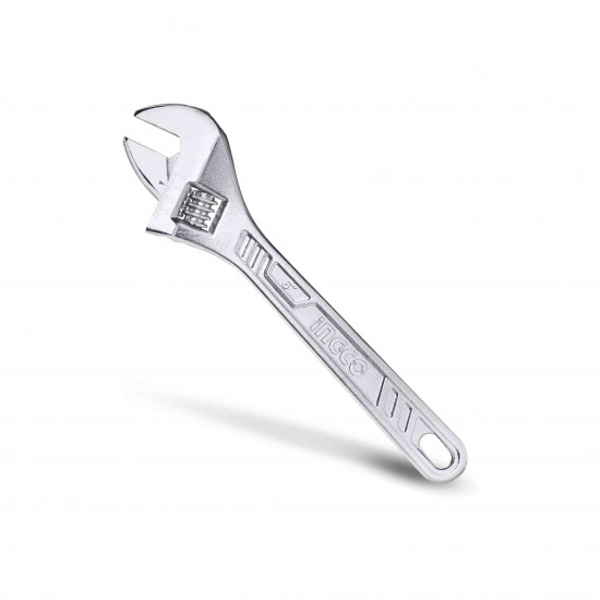 INGCO 12 Inch Carbon Steel Adjustable Wrench, Jaw Opening Capacity(35 mm)