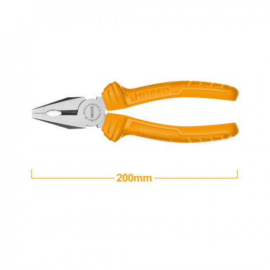 8 Inch Combination Pliers with Anti-Slip Single Color Handle