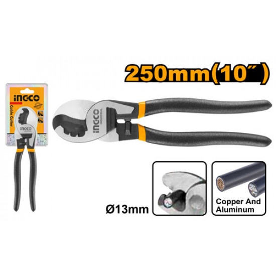 10 Inch Heavy Duty Cable Cutter with Black Finish & Polish