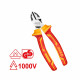 6 Inch Insulated Diagonal Cutting Plier with black finish and polish insulated handle