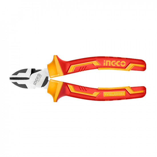 6 Inch Insulated Diagonal Cutting Plier with black finish and polish insulated handle