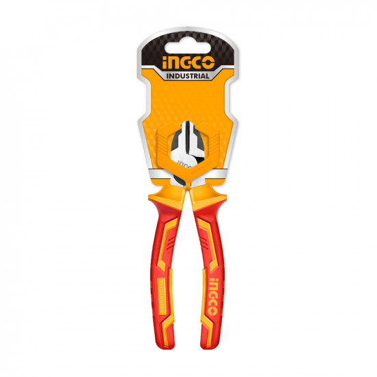 6 Inch Insulated Diagonal Cutting Plier with black finish and polish insulated handle