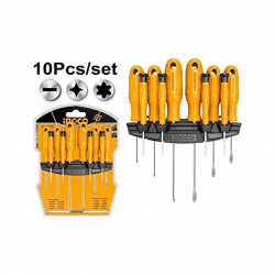 10PCS CR-V Magnetic Screwdriver Set with Stand