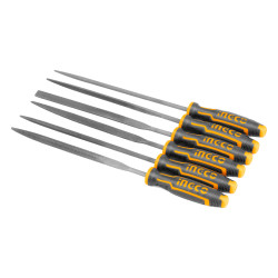 INGCO 6 Pc File Set for Wood, Metal, Plastic, and Carpentry