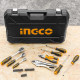 INGCO 142-Piece General Home/Auto Repair Tool Set with Solid Carrying Tool Box, HKTHP21421