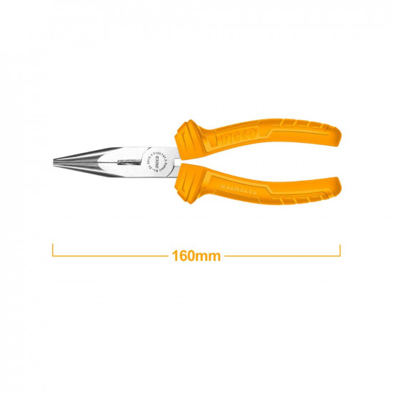 6 Inch Long Nose Pliers With Anti-Slip Single Color Handle