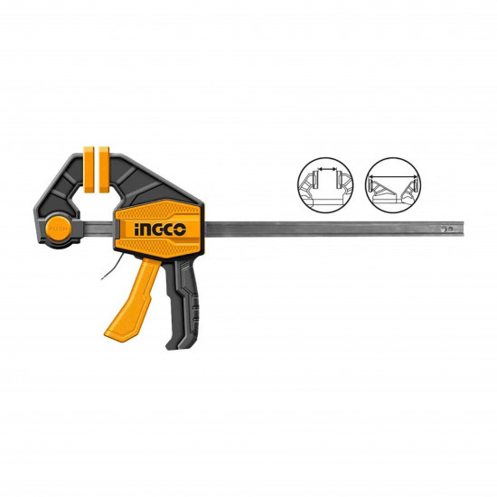 INGCO 18 Inch Quick Bar Clamp, 60KG Force