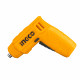 INGCO 4V Compact Cordless Rechargeable Screwdriver Set with 11 Screwdriver Bits