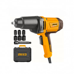 INGCO 1050W Electric Impact Wrench with 6 Socket Set