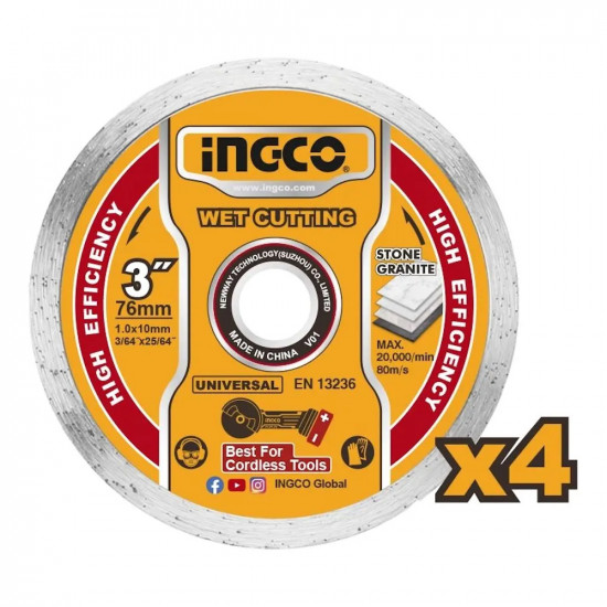 INGCO 30-Piece 76mm Cutting & Grinding Disc Set