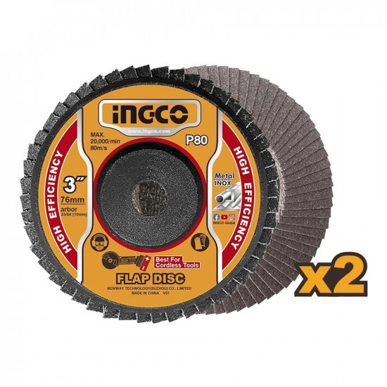 INGCO 30-Piece 76mm Cutting & Grinding Disc Set