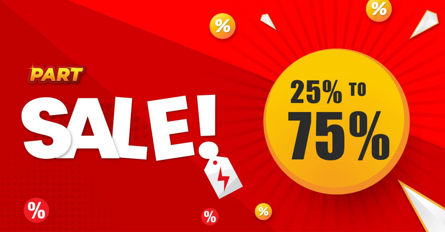 Part Sales UP to 75% Off