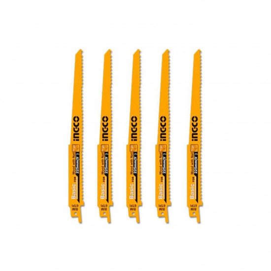 5 Pcs Reciprocating Saw Blades for Wood with Nails