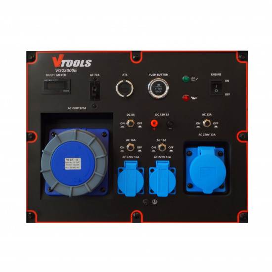 VTOOLS 18000 Watt 65L Petrol Powered Portable Generator