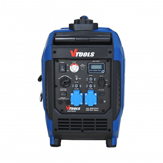 VTOOLS 4000W Silent Portable Recoil High-Performance Generator