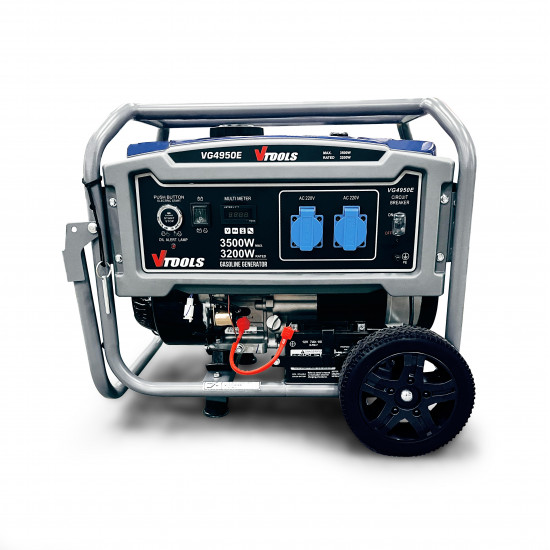 VTOOLS 3500W Gasoline Generator, 224cc 4-Stroke Engine