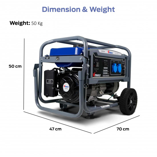 VTOOLS Petrol Generator 3500 Watts 