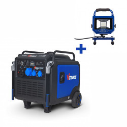 VTOOLS 8500W Portable Silent Generator + 20W LED Light