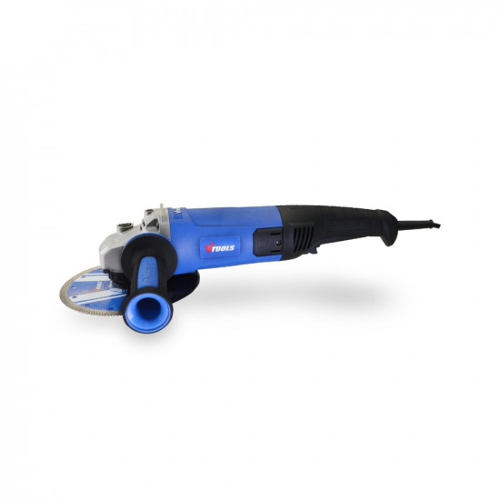 VTOOLS 2000W 180 mm Professional Angle Grinder, Heavy Duty up to8400RPM, Non Slip Adjustable Handle