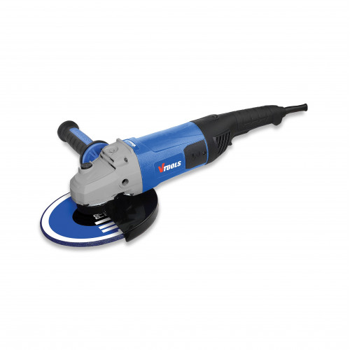 VTOOLS 2800W 230 mm Professional Angle Grinder, Heavy Duty up to6600RPM, Non Slip Adjustable Handle