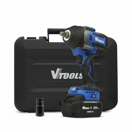 VTOOLS 20V Cordless Brushless Impact Wrench 850Nm 
