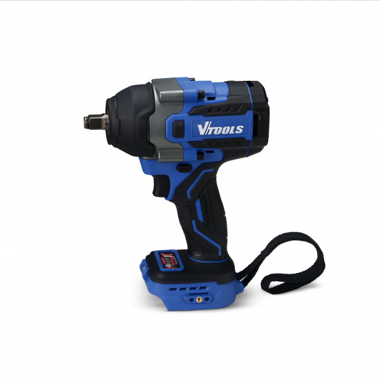 VTOOLS 20V Cordless Brushless Impact Wrench with 4.0Ah Battery and Charger