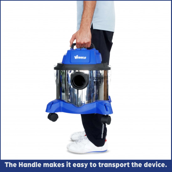 VTOOLS 15L Wet Dry 1200W  Vacuum Cleaner
