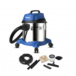 VTOOLS 1200W 15L Wet Dry Vacuum Cleaner with Powerful Suction