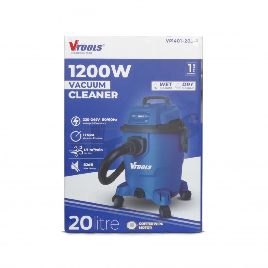 VTOOLS 20L Wet Dry 1200W Vacuum Cleaner