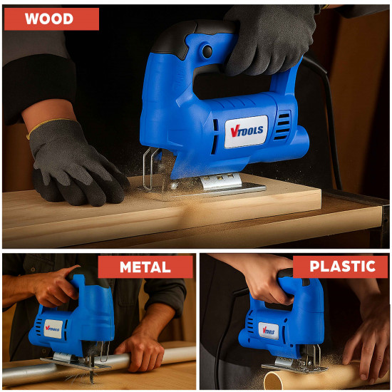 VTOOLS Compact 400 Watt Jig Saw With Variable Speed