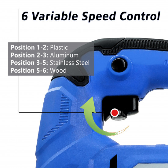 VTOOLS Compact 400 Watt Jig Saw With Variable Speed