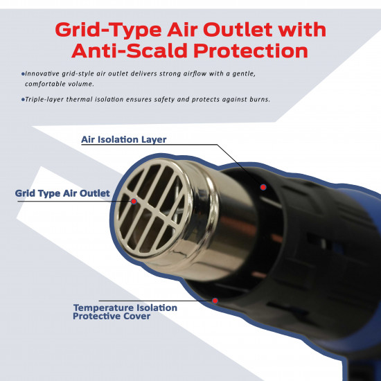 VTOOLS 2000W Hot Air Gun
