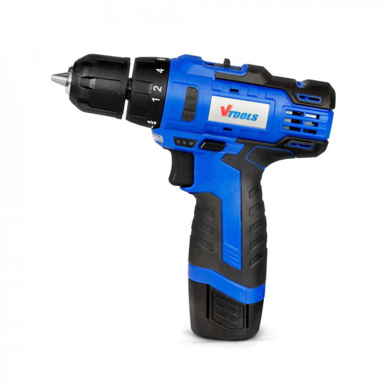 12V Cordless Drill Driver With 1.5 Ah Lithium-Ion Battery