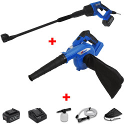 20V Cordless Pressure Washer + 20V Lightweight Cordless Air Blower + Battery & Charger