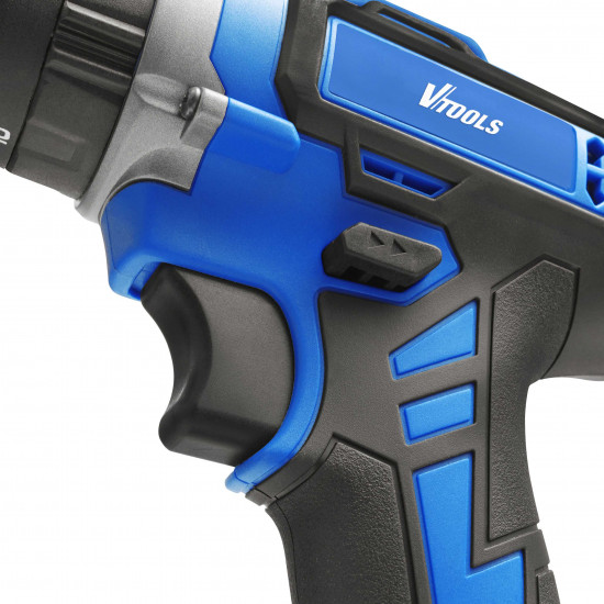 VTOOLS 20V Cordless Impact Drill With 2 Batteries and 1 Charger