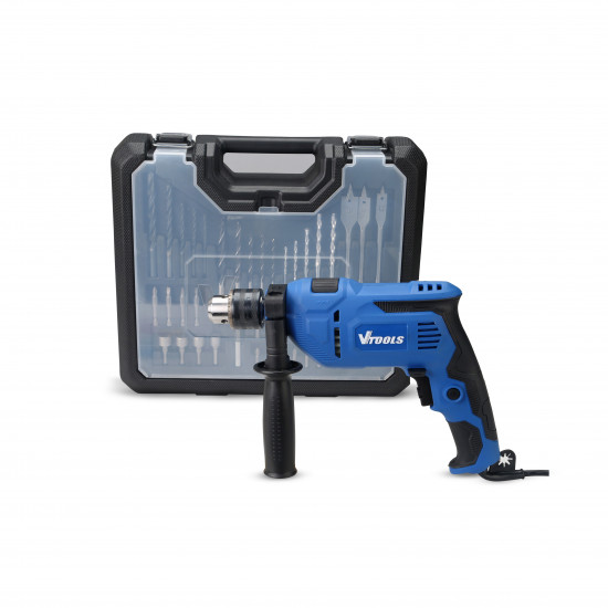 VTOOLS 112 Pcs 710W Impact Drill Kit