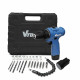 12V Cordless Drill Driver with 2×1300mAh Batteries