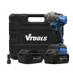 VTOOLS 42V Cordless Brushless Impact Wrench with 2 Batteries