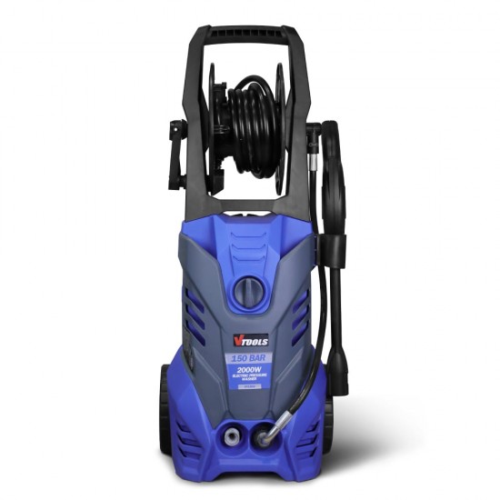VTOOLS 2000W 150Bar Corded Electric Pressure Washer With 5 Meter Hose