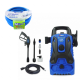 VTOOLS 105 Bar Electric Pressure Washer With 5 Meter Hose and Soap Dispenser + 10m Garden Hose