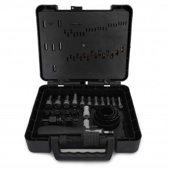 204 Piece Drill Bit Set With HSS Bits and Storage Case For Metal, Wood, and Concrete Drilling