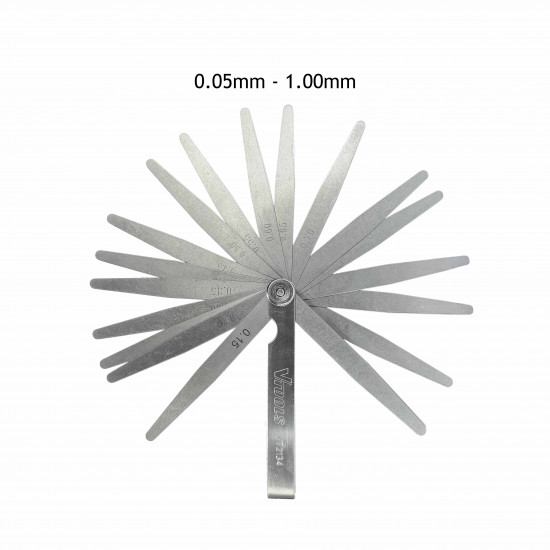 VTOOLS 20 Pc Feeler Gauge Measuring Tool